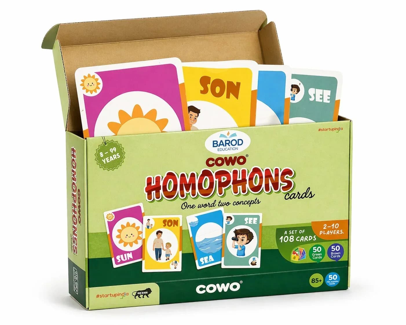 Cowo Cards Homophones Word game | Same Sound. Different Meaning. Endless Learning. view 1