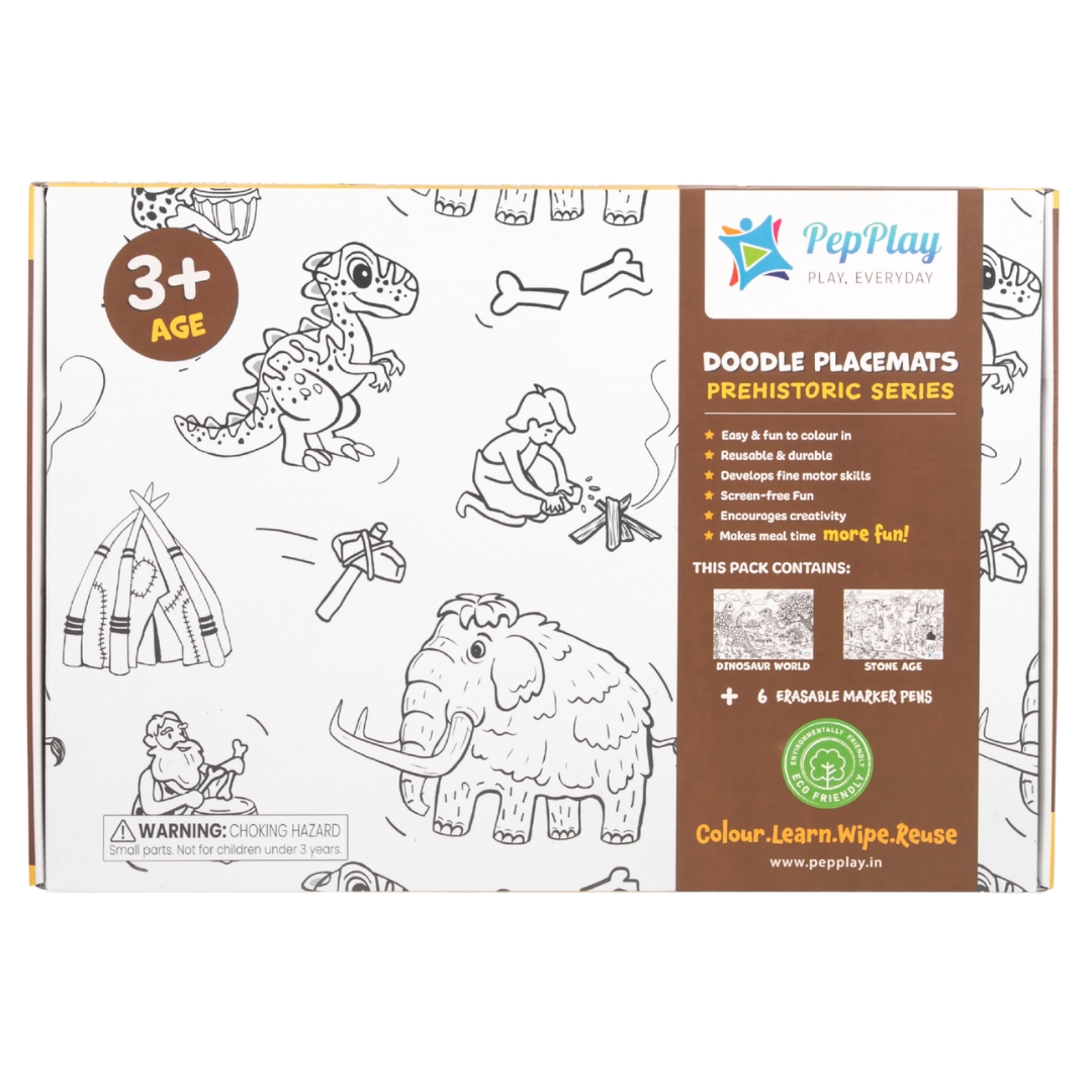 DOODLE PLACEMATS - PREHISTORIC SERIES view 1
