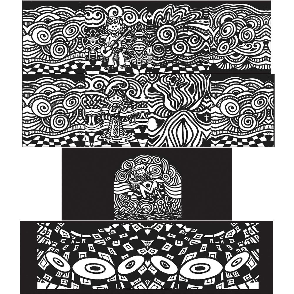 Paint Your Own - Doodle Desk Clock view 1