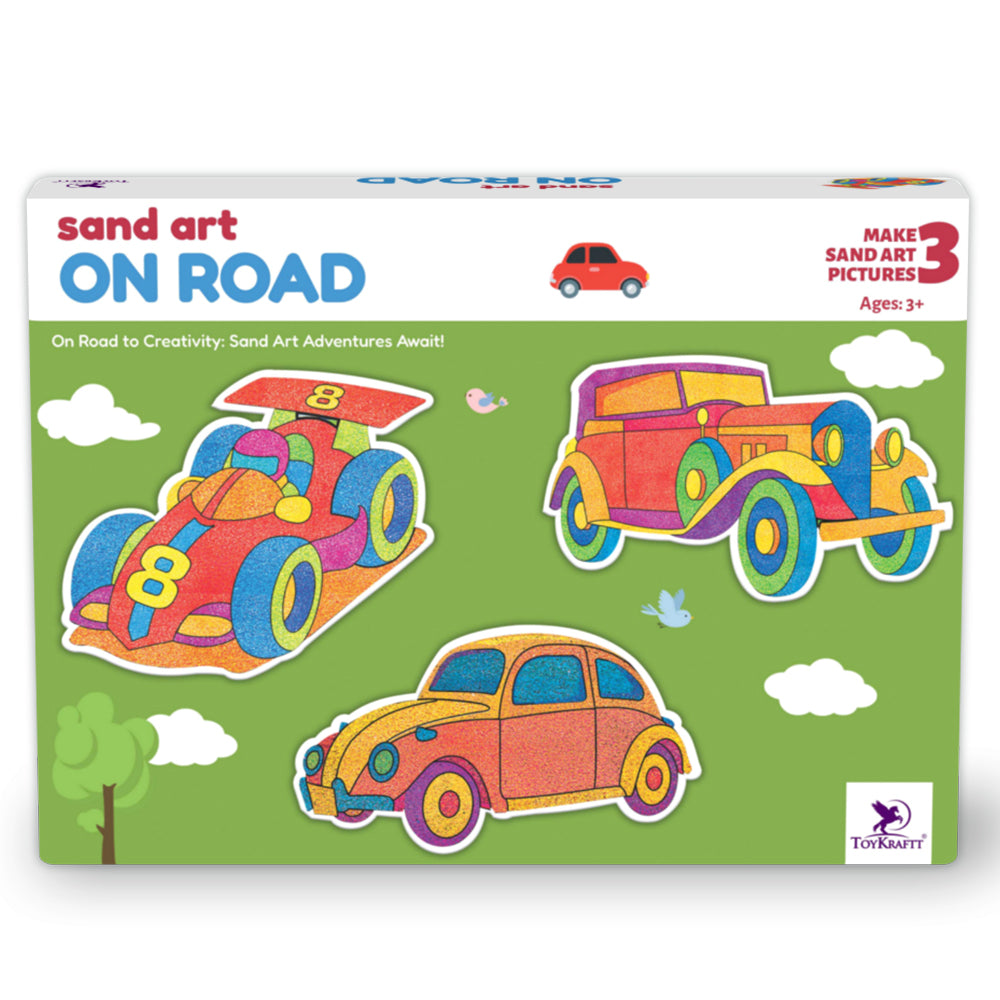 Sand Art On Road view 1